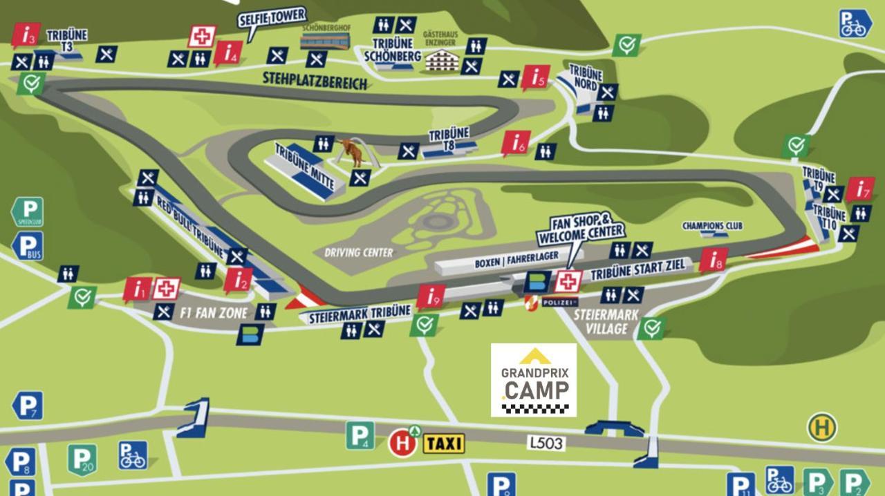 Grandprixcamp, Closest To The Red Bull Ring, Up To 4 Guests In A Tent Spielberg Bei Knittelfeld Exterior foto